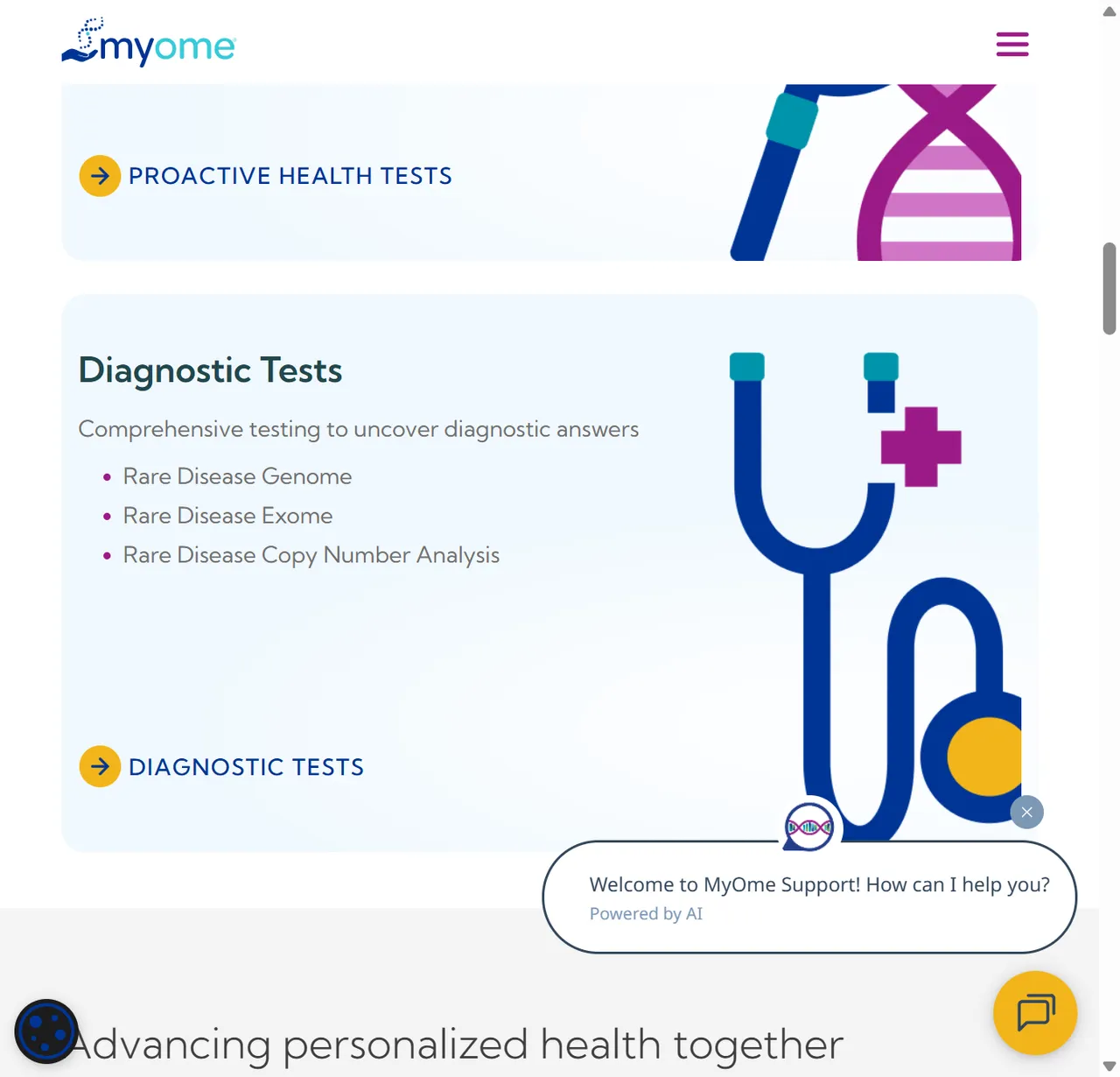 MyOme screenshot 2